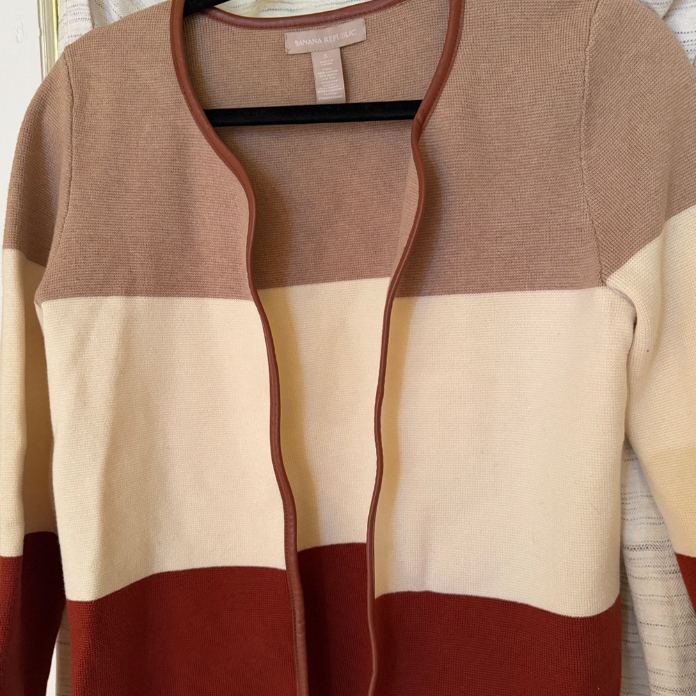 Banana Republic Multicolor Open Cardigan